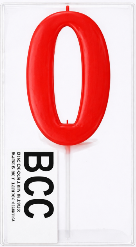 Candle No 0 Red