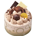 [D583] Chocolate Fresh Cream Whole Cake 12cm